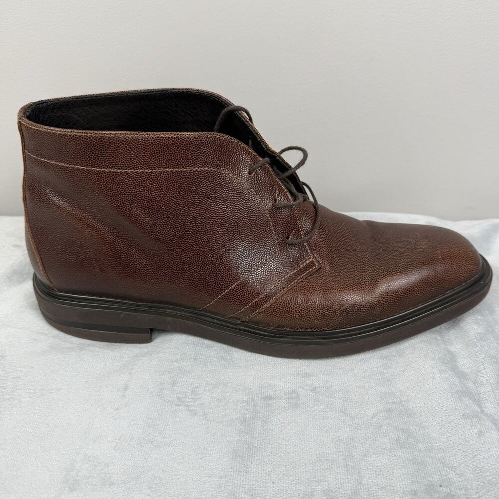 Donald J Pliner Men's Ericio Oxford Boot Brown- Sz 10 M Classic Workwear Office